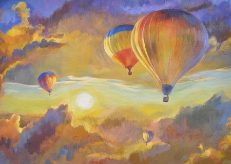 Рисование воздушные шары