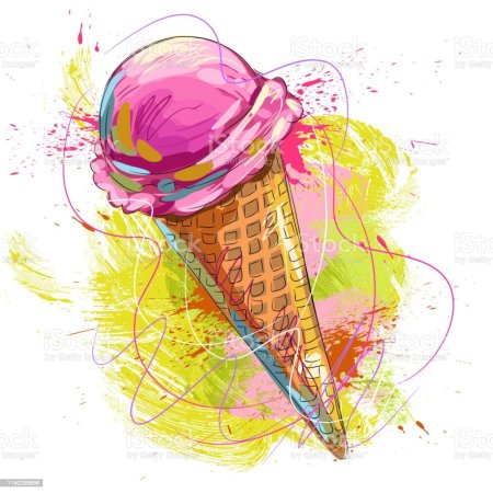 Рисование мороженое