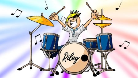 Барабанщик мультяшный