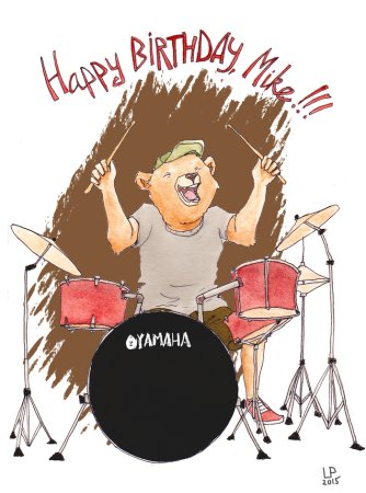 С днём рождения барабанщику