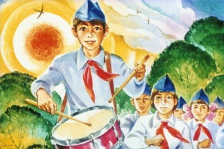 Пионер с барабаном
