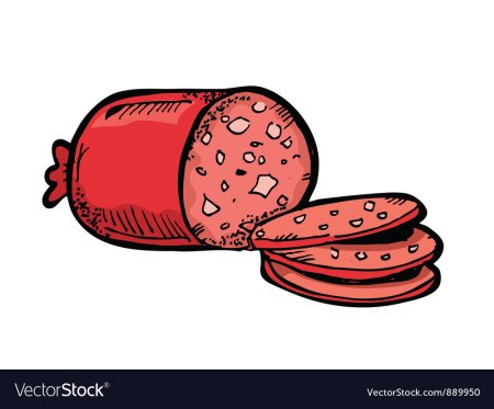 Колбаса мультяшный
