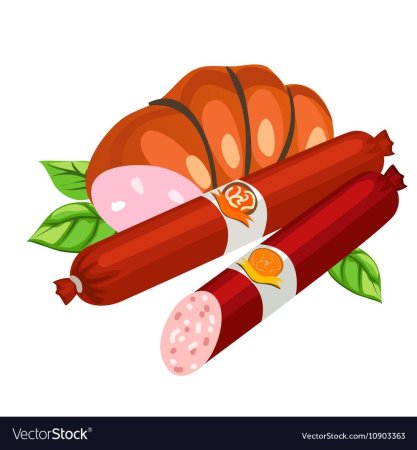 Колбаса рисунок для детей