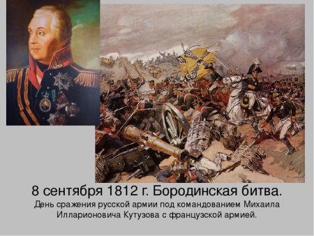 Бородино Кутузов 1812
