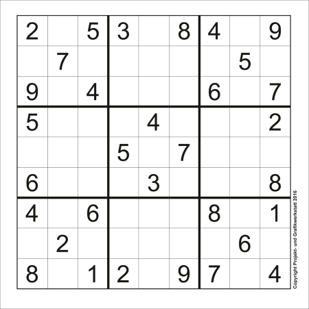 Классическая игра головоломка Sudoku