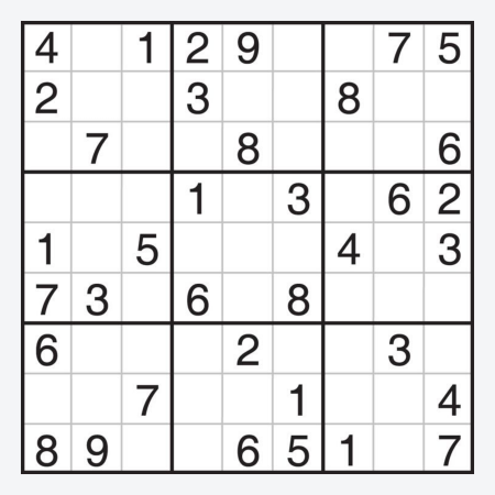 Судоку несложные