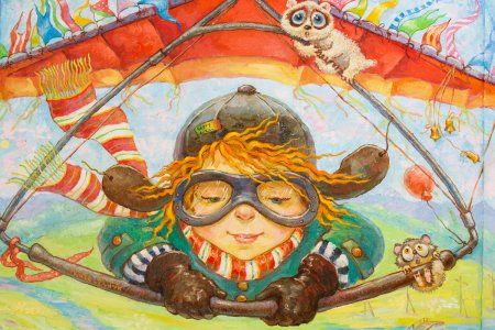 Полет иллюстрация