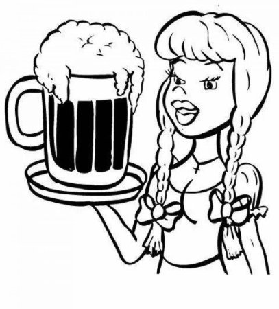 Девушка с пивом