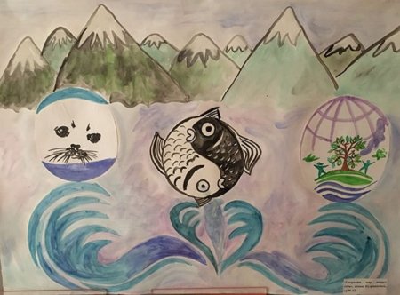 Рисунок Байкала для детей