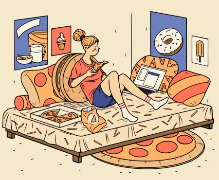 Кровать карикатура