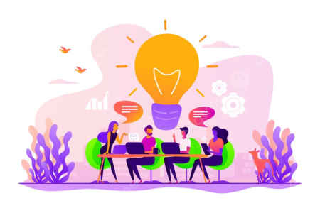 Мозговой штурм иллюстрация