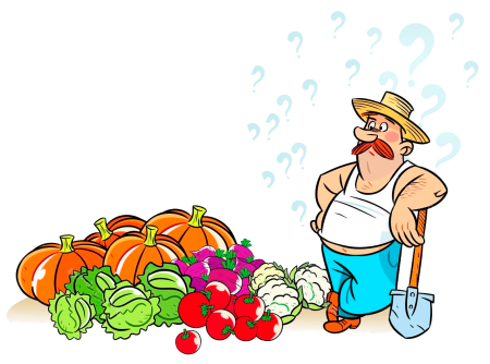 Мультяшный урожай на даче