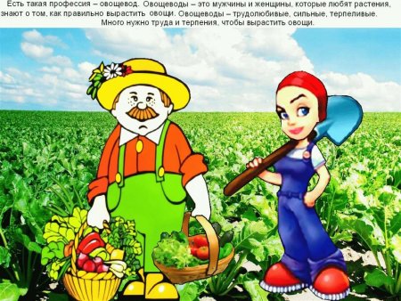 Сельскохозяйственные профессии Овощевод