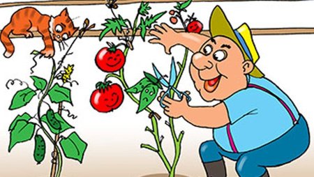 Садовод карикатура