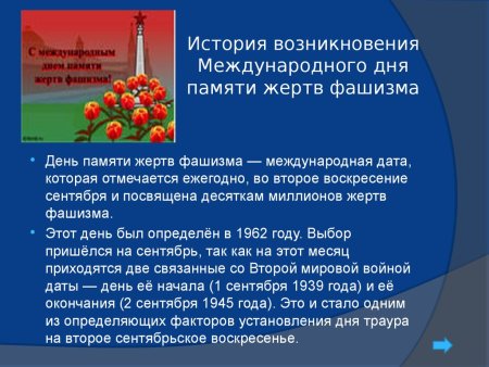 Международный день памятитжертв фашизма