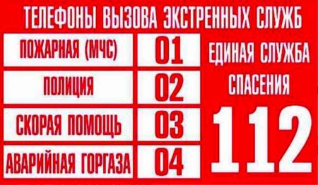 Вызов экстренных служб 07
