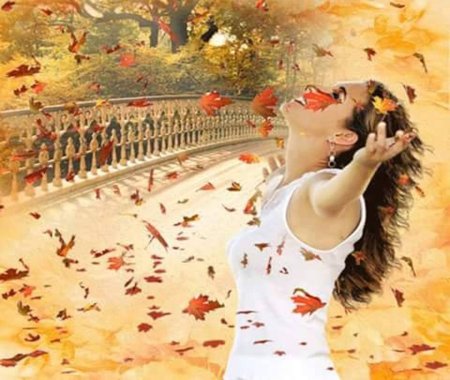 Осенний листопад счастье