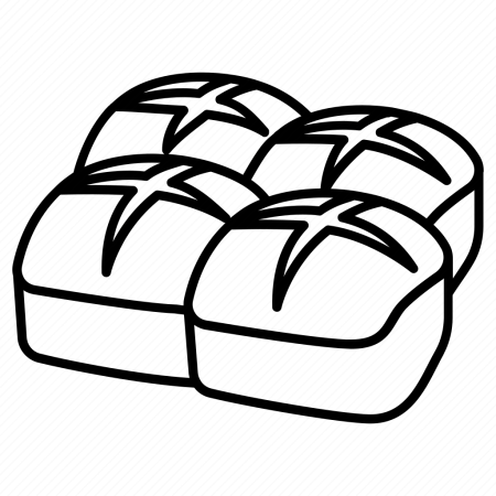 Раскраска булочка