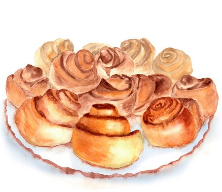 Булочка рисунок