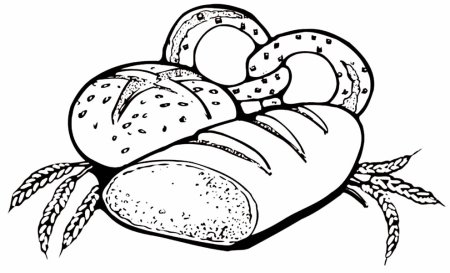Раскраска хлебобулочные изделия