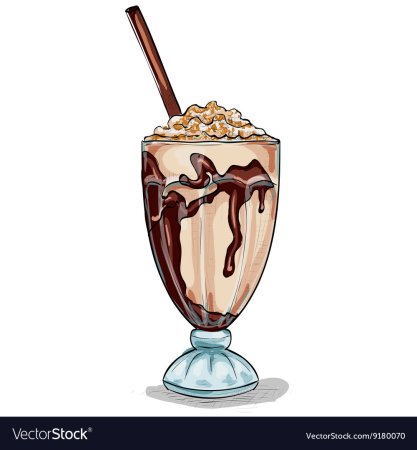 Милк Шейк коктейль вектор