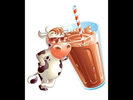 Шоколадный коктейль нарисовать