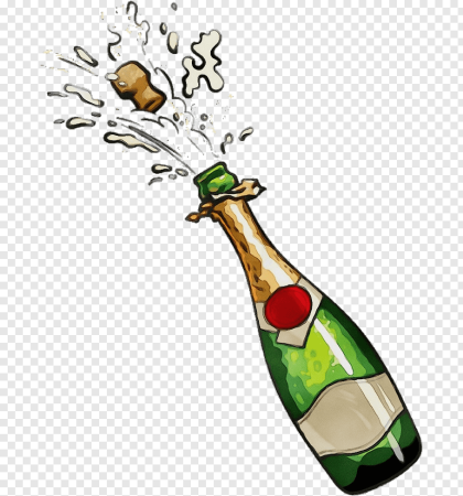 Бутылка шампанского
