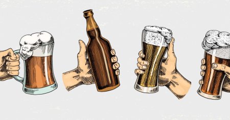 Две руки с пивом