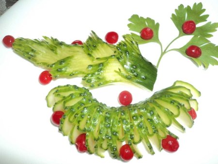 Украшения из овощей