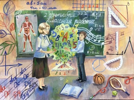 Конкурс рисунков на тему школа
