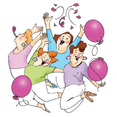 Веселая компания рисунок