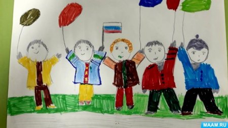 Первомайский праздник рисование в подготовительной