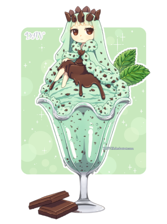 Аниме Чиби еда Dav