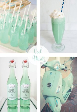 Мятный лимонад цвет