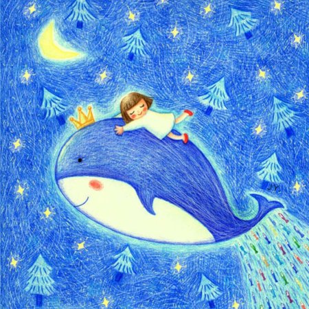 Девочка и кит картина