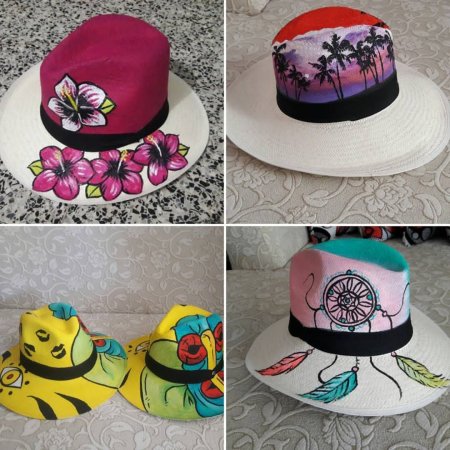 Ручная роспись шляп