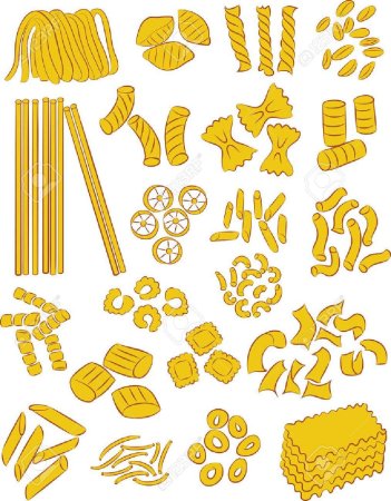 Макаронные изделия вектор