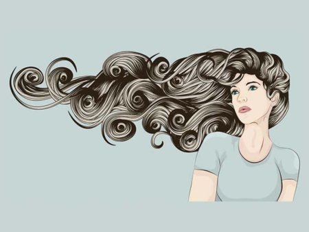 Завитушки на волосах рисунки