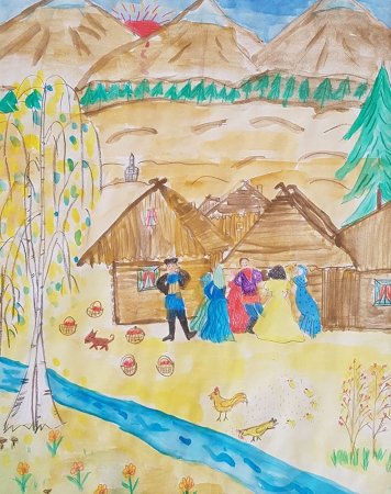 Рисунки детей на тему ярмарка