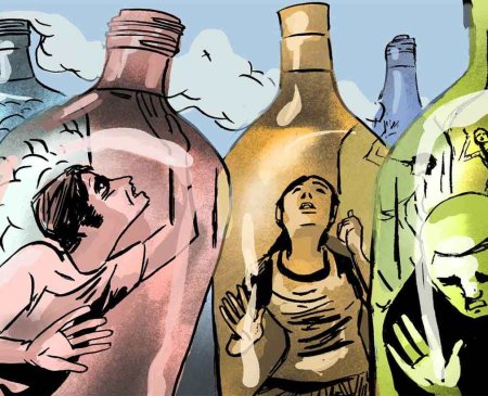 Алкоголизм иллюстрации