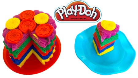 Тортики из пластилина плей до