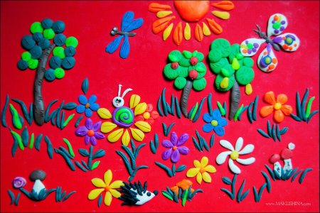 Пластилиновая живопись для детей