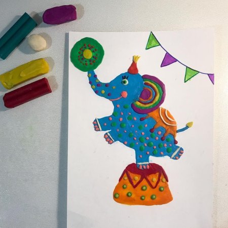 Пластинография на тему цирк