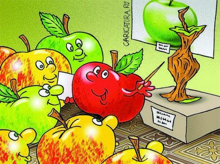 Яблочко смешное