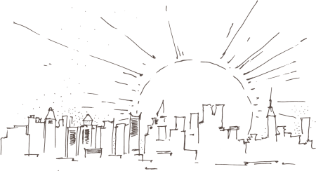 Схематичный рисунок города
