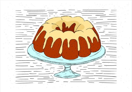 Торт комикс рисунок