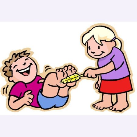 Щекотать ребенка рисунок