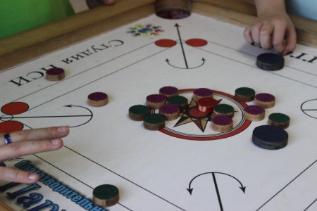 Шаффлборд разметка стола