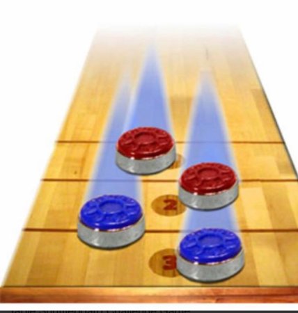 Игра шаффлборд - картинка для распечатки