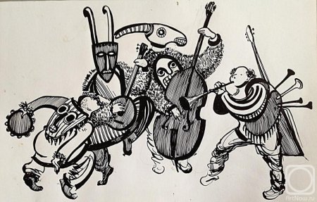 Скоморохи художник Рындин